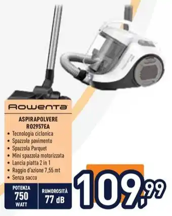 Unieuro Rowenta ASPIRAPOLVERE R02957EA offerta