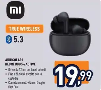 AURICOLARI REDMI BUDS 4 ACTIVE
