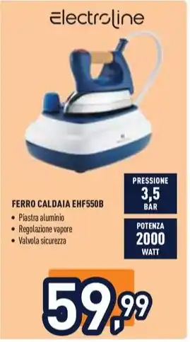 Unieuro Electroline FERRO CALDAIA EHF550B offerta