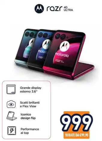 Unieuro Motorola razr 40 ultra offerta