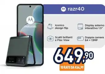 Unieuro Motorola razr40 offerta