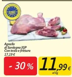 Carrefour Market Agnello di sardegna igp con testa e frittura offerta