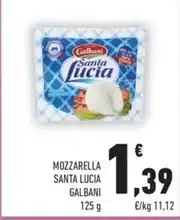 Conad City Galbani - mozzarella santa lucia offerta