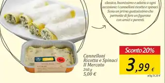 Carrefour Market Cannelloni ricotta e spinaci il mercato offerta