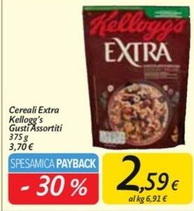 Carrefour Market Kelloggs - cereali extra offerta