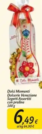 Carrefour Market Dolcerie veneziane - dolci momenti sogetti assortiti con praline offerta