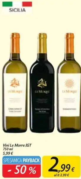 Carrefour Market Le morre - vini igt offerta