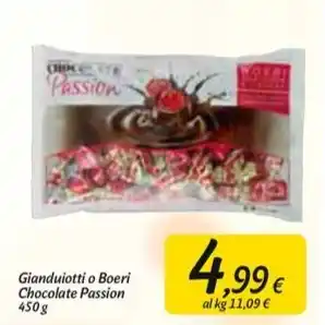 Carrefour Market Gianduiotti o boeri chocolate passion offerta