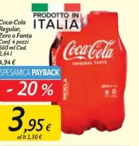 Carrefour Market Coca cola regular, zero/fanta offerta