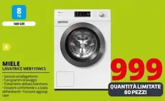 Comet Miele - lavatrice web115wcs offerta