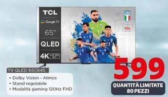 Comet Tcl - tv qled 65c645 offerta