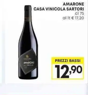 Pam AMARONE CASA VINICOLA SARTORI cl 75 offerta