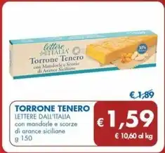 MD Discount Lettere dall'italia - torrone tenero offerta