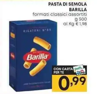 Pam PASTA DI SEMOLA BARILLA offerta