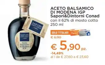 Conad Aceto balsamico offerta