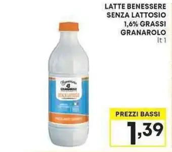 Pam LATTE BENESSERE SENZA LATTOSIO 1,6% GRASSI GRANAROLO offerta