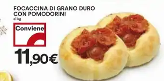 Coop Focaccina di grano duro con pomodorini offerta