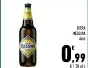 Conad Margherita BIRRA MESSINA 66cl offerta