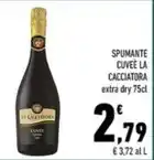 SPUMANTE CUVEE LA CACCIATORA extra dry 75cl