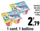 Conad Margherita FRUTTOLO MAXI DUO NESTLE vari gusti 4x100g offerta