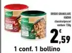 Conad Margherita BRODO GRANULARE KNORR classico/pesce/ verdure 150g offerta