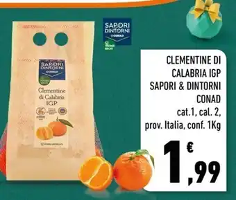 Conad Margherita CLEMENTINE DI CALABRIA IGP SAPORI & DINTORNI CONAD 1 kg offerta