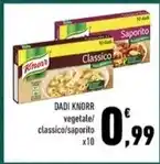 Conad Margherita DADI KNORR vegetale/ classico/saporito x10 offerta