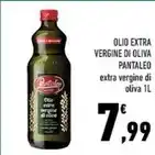 Conad Margherita OLIO EXTRA VERGINE DI OLIVA PANTALEO extra vergine di oliva 1L offerta