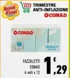 Conad Margherita FAZZOLETTI CONAD offerta