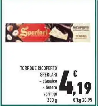 Conad Superstore TORRONE RICOPERTO SPERLARI offerta