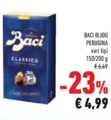 Conad Superstore BACI BIJOU PERUGINA vari tipi 150/200 g offerta