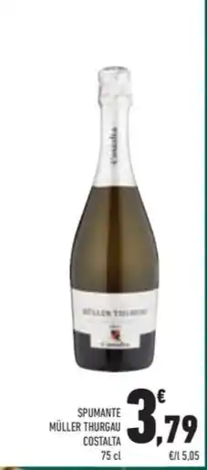 Conad Superstore SPUMANTE MÜLLER THURGAU COSTALTA 75 cl offerta