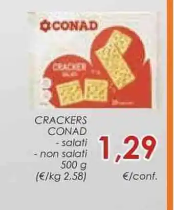 Conad Superstore CRACKERS CONAD offerta