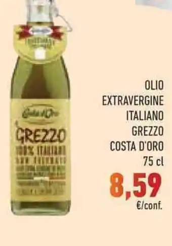 Conad Superstore OLIO EXTRAVERGINE ITALIANO GREZZO COSTA D'ORO 75 cl offerta