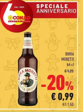 Conad Superstore BIRRA MORETTI 66 cl offerta