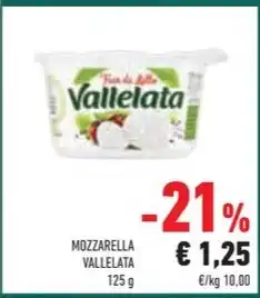 Conad Superstore MOZZARELLA VALLELATA offerta