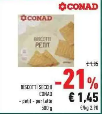 Conad Superstore BISCOTTI SECCHI CONAD offerta