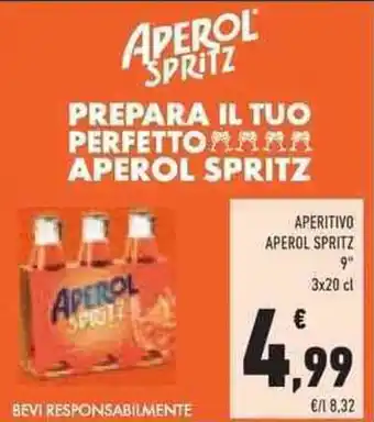 Conad Superstore APERITIVO APEROL SPRITZ 3x20 cl offerta