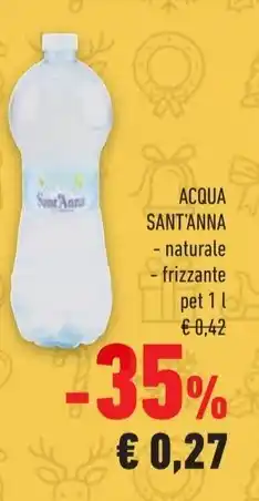 Conad ACQUA SANT'ANNA naturale - frizzante offerta