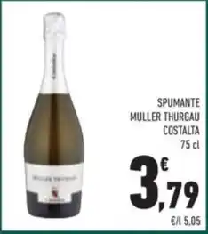 Conad SPUMANTE MULLER THURGAU COSTALTA 75 cl offerta