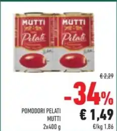 Conad POMODORI PELATI MUTTI offerta