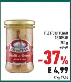 Conad FILETTO DI TONNO ASDOMAR offerta