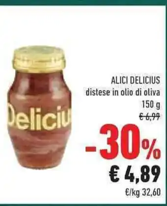 Conad ALICI DELICIUS distese in olio di oliva offerta