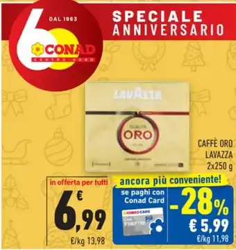 Conad LAVAZZA CAFFÈ ORO offerta