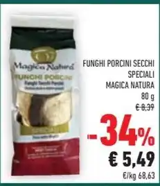 Conad FUNGHI PORCINI SECCHI SPECIALI MAGICA NATURA offerta