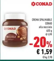 Conad CREMA SPALMABILE CONAD offerta