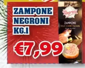 ZAMPONE NEGRONI KG.1