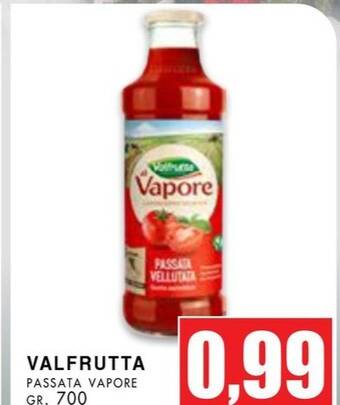 La Mimosa Supermercati VALFRUTTA PASSATA VAPORE GR. 700 offerta