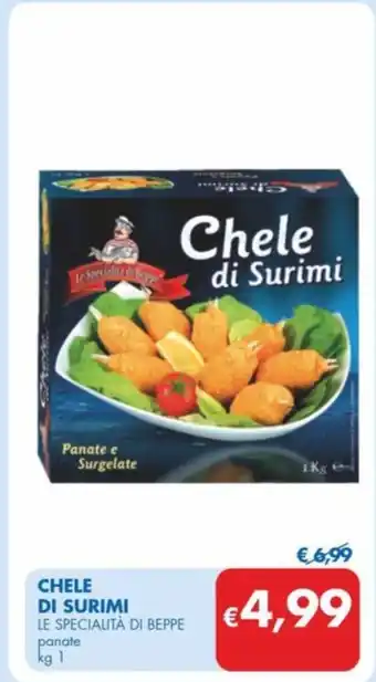 MD Discount CHELE DI SURIMI LE SPECIALITÀ DI BEPPE panate kg 1 offerta