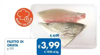 MD Discount FILETTO DI ORATA g 200 offerta